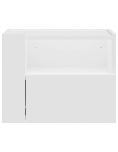 Comodino a Parete Bianco 45x30x35 cm