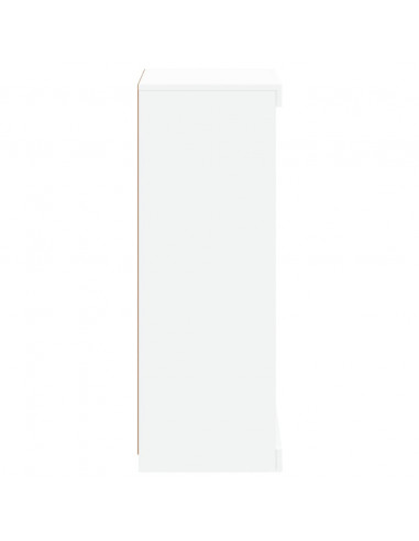 Credenza con Luci LED Bianca 41x37x100 cm