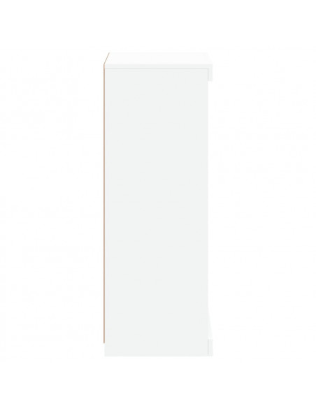 Credenza con Luci LED Bianca 41x37x100 cm