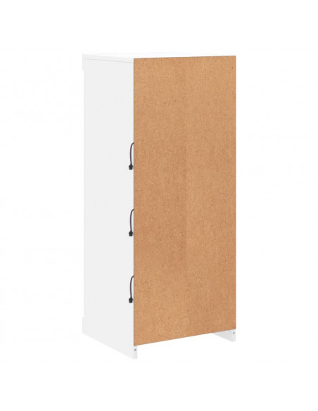 Credenza con Luci LED Bianca 41x37x100 cm