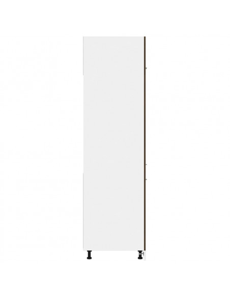 Armadio per Frigo Rovere Marrone 60x57x207 cm Legno Multistrato