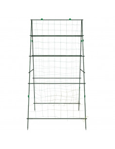 Tralicci Giardino per Piante Rampicanti 3pz Telaio ad A Acciaio