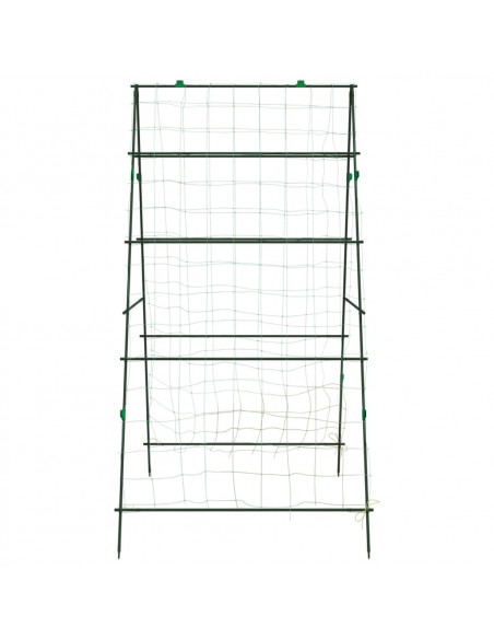 Tralicci Giardino per Piante Rampicanti 3pz Telaio ad A Acciaio