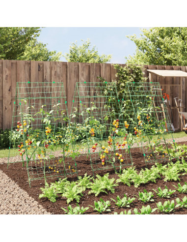 Tralicci Giardino per Piante Rampicanti 3pz Telaio ad A Acciaio