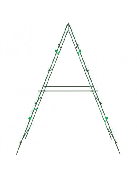 Tralicci Giardino per Piante Rampicanti 3pz Telaio ad A Acciaio