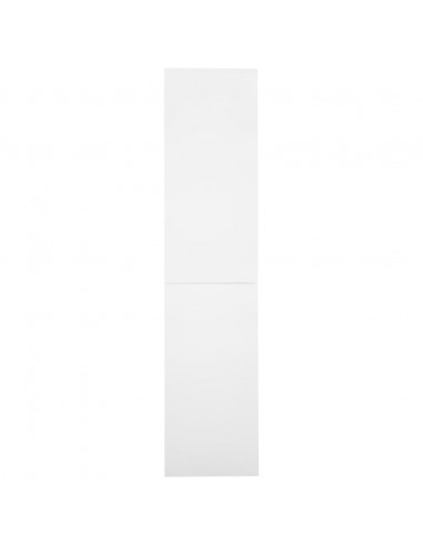 Armadio per Ufficio Anta Scorrevole Bianco 90x40x180 cm Acciaio