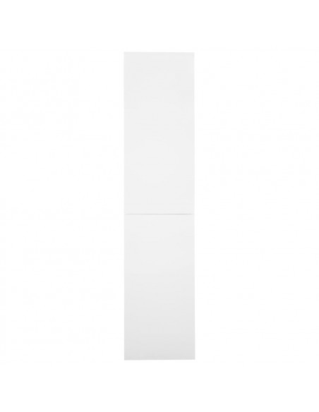Armadio per Ufficio Anta Scorrevole Bianco 90x40x180 cm Acciaio