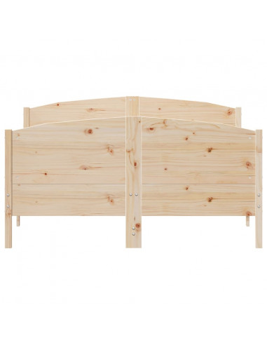 Giroletto con Testiera 160x200 cm in Legno Massello di Pino