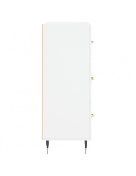 Credenza Bianca 69,5x34x90 cm in Legno Multistrato