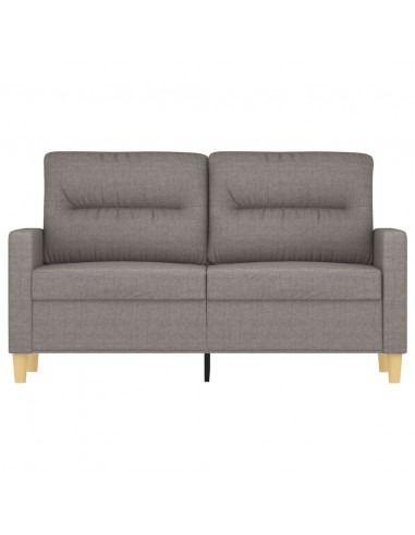 Divano a 2 Posti Tortora 120 cm in Tessuto