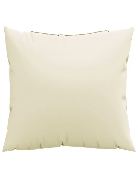 Cuscini per Divano 4 pz Crema 60x60 cm in Tessuto