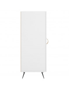 Credenza Bianca 34,5x34x90 cm in Legno Multistrato 2