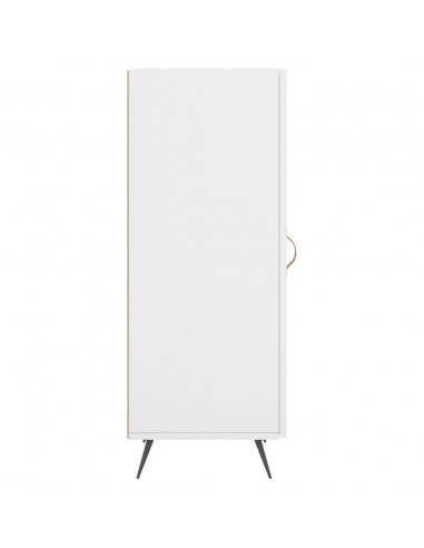Credenza Bianca 34,5x34x90 cm in Legno Multistrato
