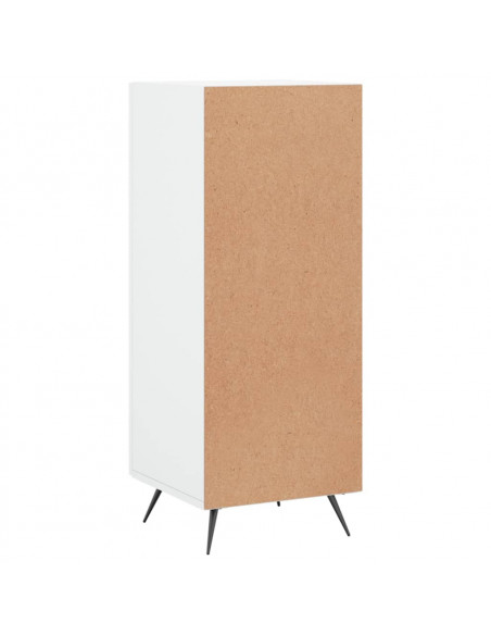 Credenza Bianca 34,5x34x90 cm in Legno Multistrato
