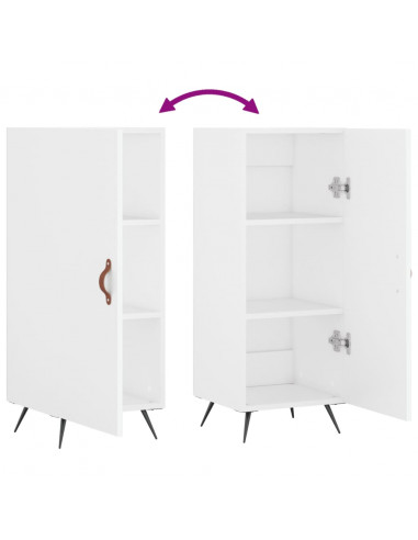 Credenza Bianca 34,5x34x90 cm in Legno Multistrato