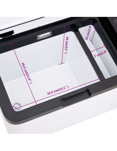 Borsa Frigo con Manico Nera e Bianca 25 L in PP e PE