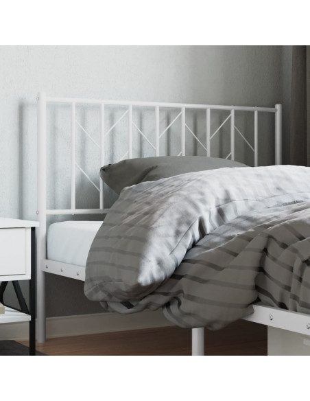 Testiera in Metallo Bianco 107 cm