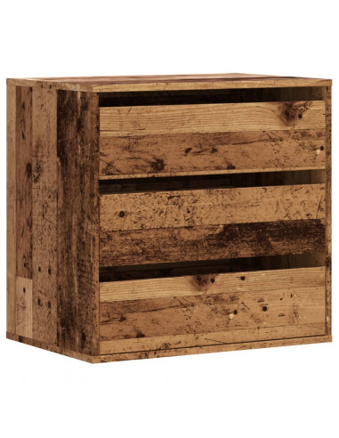 Cassettiera Angolare Legno Antico 60x41x58 cm Legno Multistrato