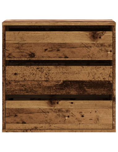 Cassettiera Angolare Legno Antico 60x41x58 cm Legno Multistrato
