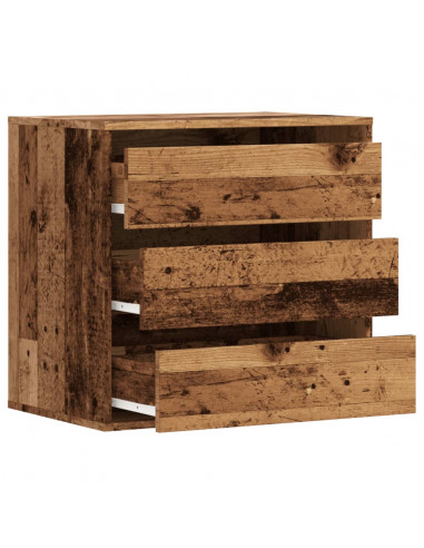 Cassettiera Angolare Legno Antico 60x41x58 cm Legno Multistrato