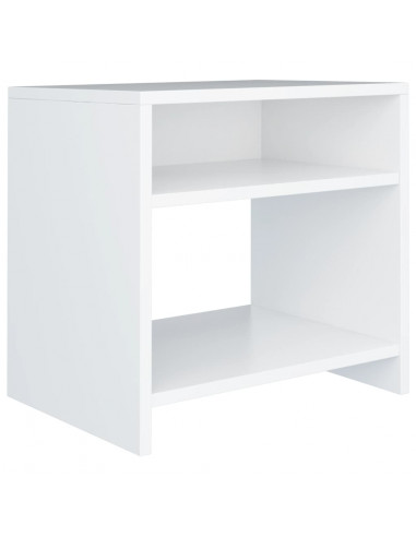 Comodino Bianco 40x30x40 cm Legno Ingegnerizzato