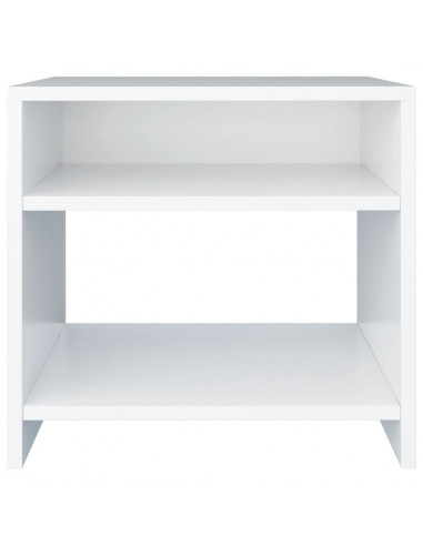 Comodino Bianco 40x30x40 cm Legno Ingegnerizzato