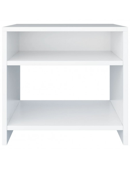 Comodino Bianco 40x30x40 cm Legno Ingegnerizzato