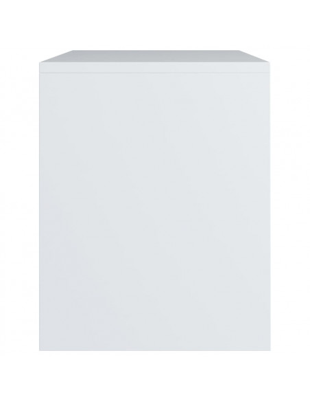 Comodino Bianco 40x30x40 cm Legno Ingegnerizzato
