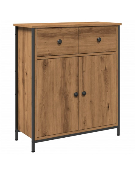 Credenza Rovere Artigianale 70x41x56 cm in Legno Multistrato