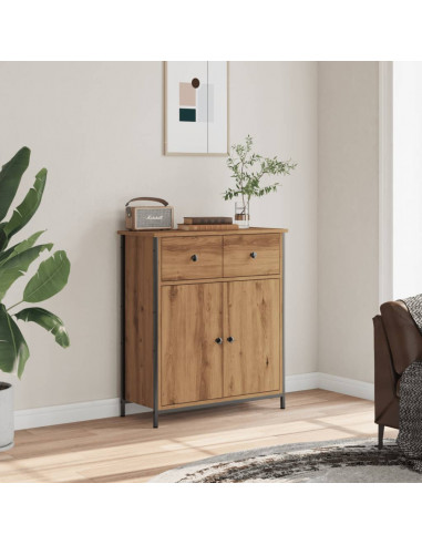 Credenza Rovere Artigianale 70x41x56 cm in Legno Multistrato