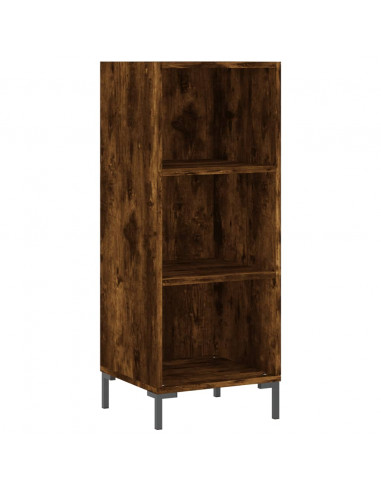 Credenza Rovere Fumo 34,5x34x180 cm in Legno Multistrato