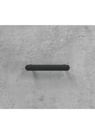 Comodini a Muro 2 pz Grigio Cemento 35x35x20 cm