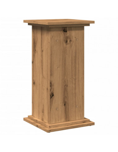 Espositore Portaoggetti Rovere Artigianale 31x30x60 Truciolato