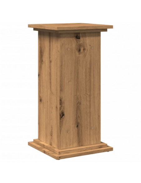 Espositore Portaoggetti Rovere Artigianale 31x30x60 Truciolato