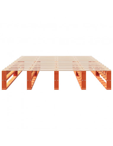 Giroletto Marrone Cera 135x190 cm in Legno Massello di Pino