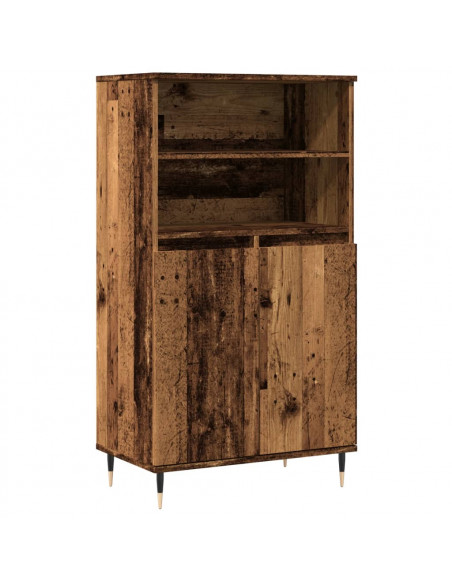 Credenza Legno Antico 60x36x110 cm in Legno Multistrato
