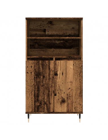 Credenza Legno Antico 60x36x110 cm in Legno Multistrato