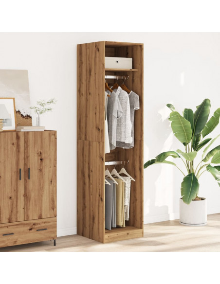 Armadio Rovere Artigianale 50x50x200 cm in Legno Multistrato