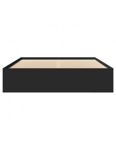 Giroletto Nero 160x200 cm in Legno Multistrato