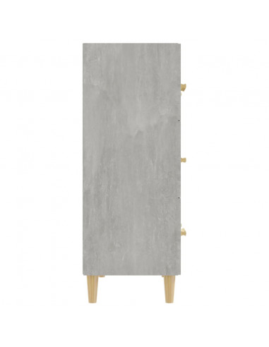 Credenza Grigio Cemento 70x34x90 cm in Legno Multistrato