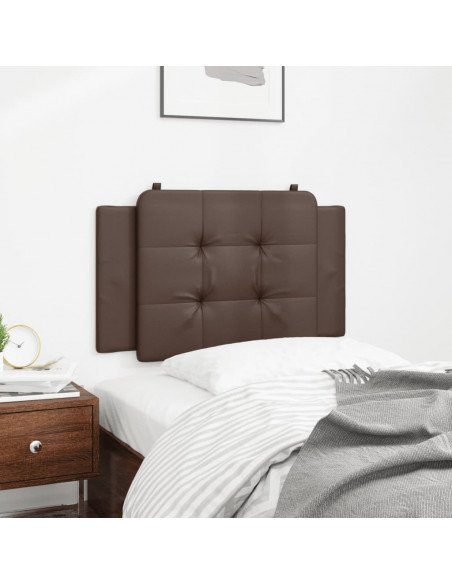 Cuscino Testiera Marrone 90 cm in Similpelle
