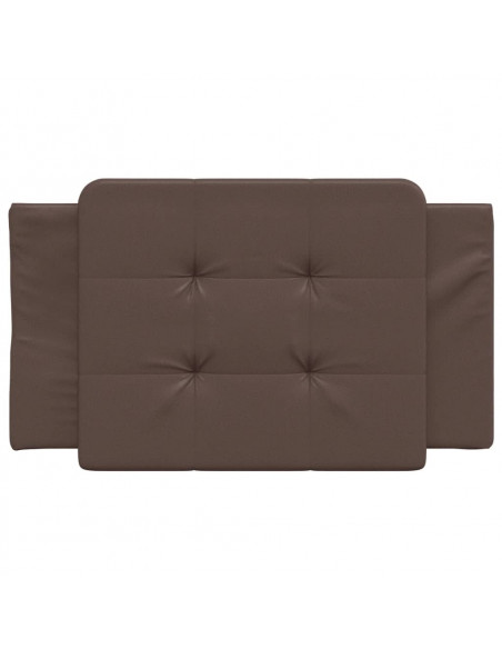 Cuscino Testiera Marrone 90 cm in Similpelle