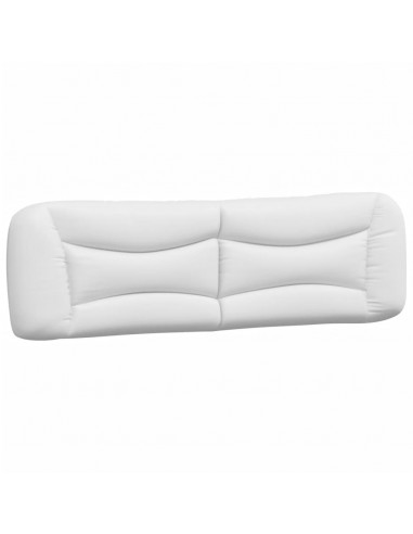 Giroletto con Testiera Bianco 180x200 cm in Similpelle