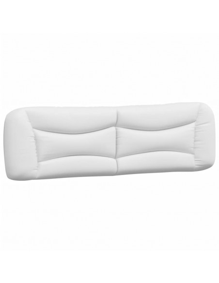 Giroletto con Testiera Bianco 180x200 cm in Similpelle