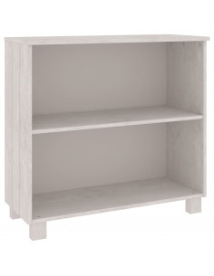 Credenza HAMAR Bianca 85x35x80 cm in Legno Massello di Pino 2