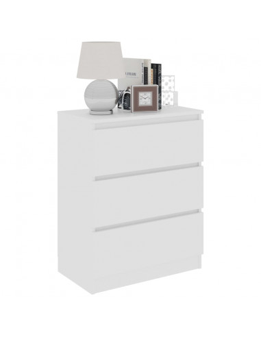 Credenza Bianca 60x35x76 cm in Legno Multistrato