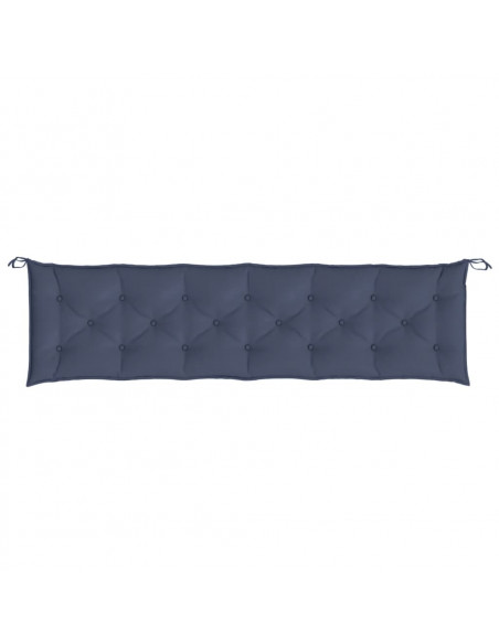 Cuscini per Panca 2 pz Blu Marino 200x50x7 cm in Tessuto Oxford