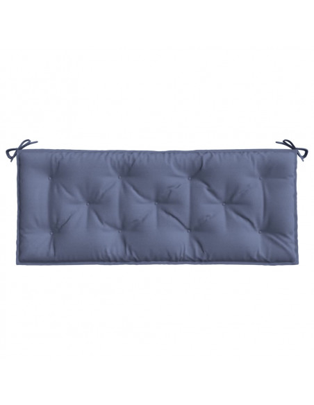 Cuscini per Panca 2 pz Blu Marino 120x50x7cm in Tessuto Oxford