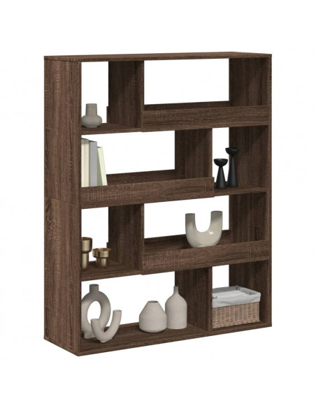 Divisorio Stanza Rovere Marrone 100x33x125,5 cm in Truciolato