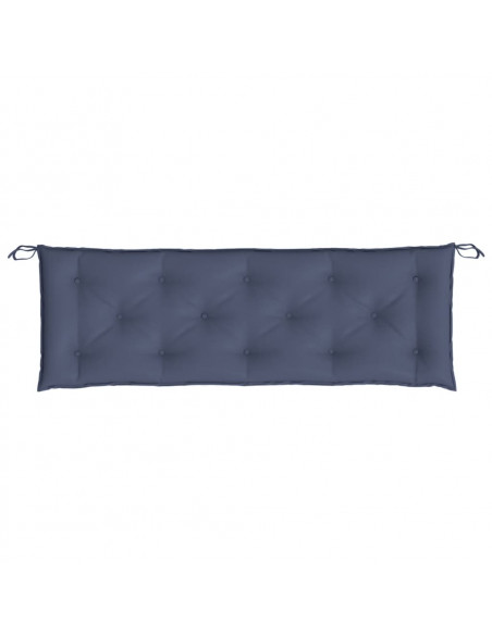 Cuscini per Panca 2 pz Blu Marino 150x50x7 cm in Tessuto Oxford